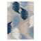 World Rug Gallery Floral Leaves Indoor/Outdoor Area Rug 5'x7' Blue Area Rug 5551BLUE5X7 - alternate 2